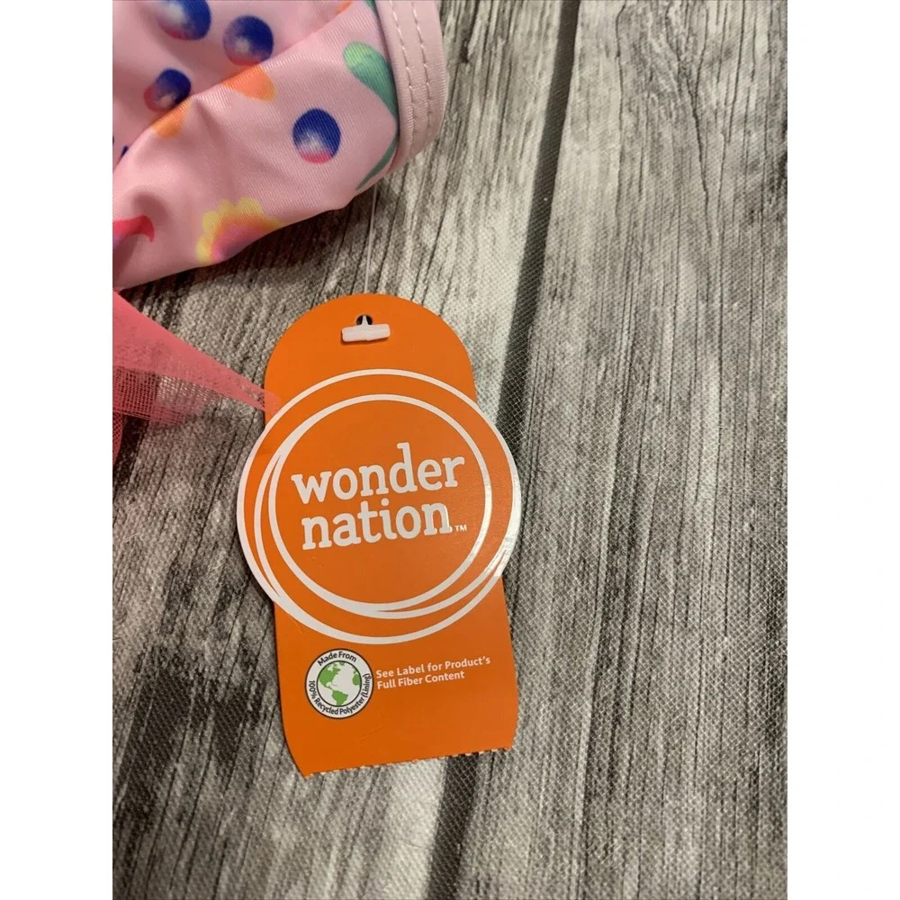 Wonder Nation Baby‎ Bathing Suit Size 18  Months Pink Tutu One Piece Swim
